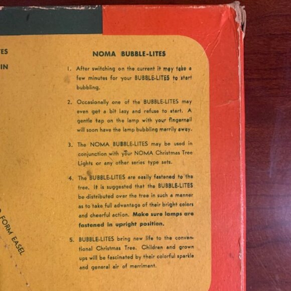 9 Vintage Noma Biscuit Bubble-Lites in the Original Box - Picture 9 of 16